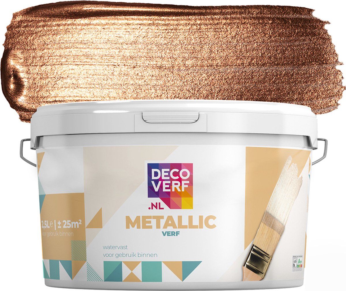Decoverf.nl Decoverf metallic verf brons 2.5L