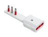 ROSI Prise adaptateur ultraplate 16 A 2P + T prise 10/16 A 2P+T blanc série Emilia Flat