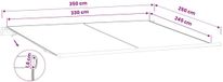 vidaXL Parasoldoek Vervanging Bruin Polyester 350 x 250 cm