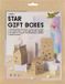 Folia Paper Giftbox folia star kraft set 6 stuks