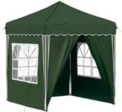 vidaXL Pop-up Feesttent Groen Oxford Stof 195 x 195 x 245 cm