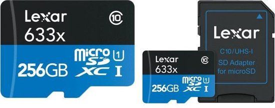 Lexar microSDHC HP UHS-I 633x 256GB - Nero/Blu