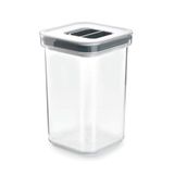 Lacor - 64621 - container voor droge levensmiddelen, luchtdicht deksel met siliconen sluiting, stapelbaar, BPA-vrij, 1 liter inhoud.
