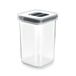 Lacor - 64621 - container voor droge levensmiddelen, luchtdicht deksel met siliconen sluiting, stapelbaar, BPA-vrij, 1 liter inhoud.