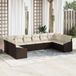 Maison Exclusive Set de 10 Bancs de jardin - Brun/Crème Polyrotin