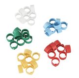 Kerbl Hobbyfarming Kerbl Kunststof clip 16 mm, op kleur gesorteerd, 5 x 20 stuks in blister