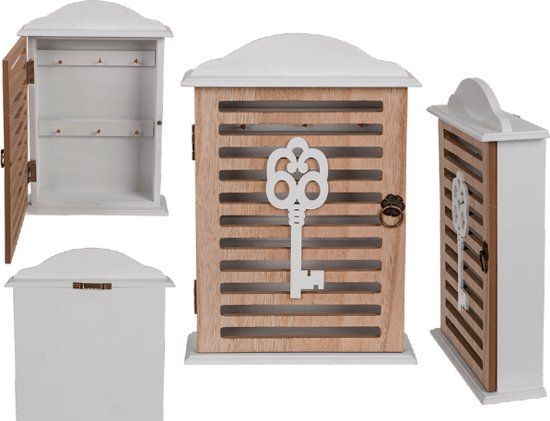 Out of the Blue Landelijke sleutelkastje in Hout