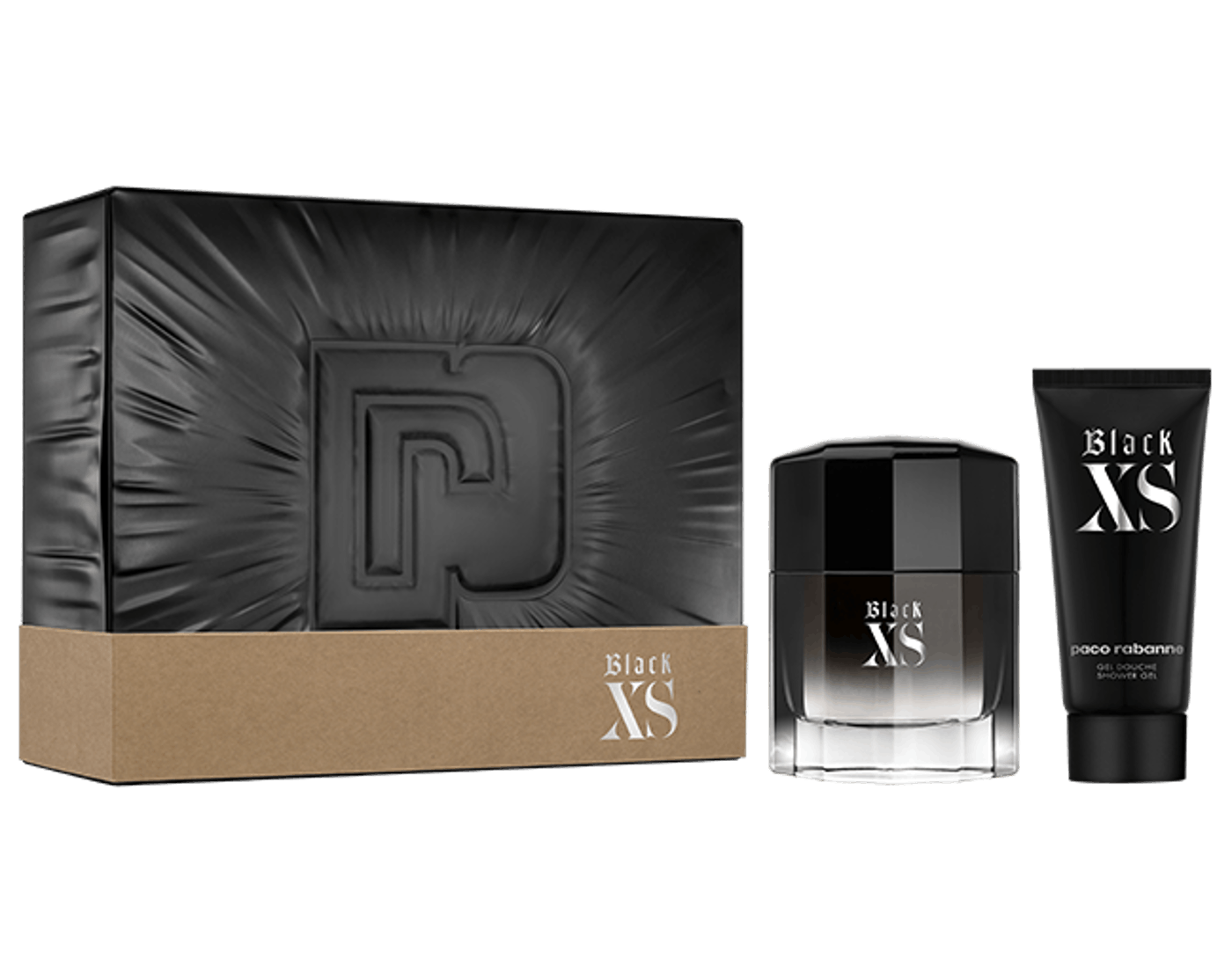 Paco Rabanne Black XS parfumerie en bad set 2 stuk(s) Man