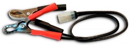 Optimate Snoer Met Accuklemmen 50 Cm Zwart