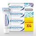 Sensodyne Whitening dentifrice, soulagement des dents sensibles, protection longue durée contre la sensibilité dentaire, 4 x 75 ml