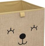 Atmosphera Opbergmanden kastmanden - 3x stuks - voor kinderkamer - dieren thema - 29 x 29 x 29 cm
