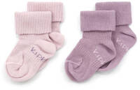 KipKep KipKep blijf-sokjes - set van 2 pastel violet/roze