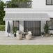 Maison Exclusive - Pare-soleil électrique, 6 x 3 mètres, rayé anthracite et blanc
