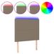 VidaXL Hoofdbord met LED Taupe 80x5x118/128 cm
