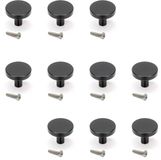 Emuca Set van 10 meubelknoppen Uppsala, diameter 30mm, Aluminium, roestvrij geanodiseerd