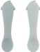 Trixie Eerste Babylepels 2-pack – Mr. Shark – Zachte siliconen – Gemakkelijk vast te pakken – 4m+