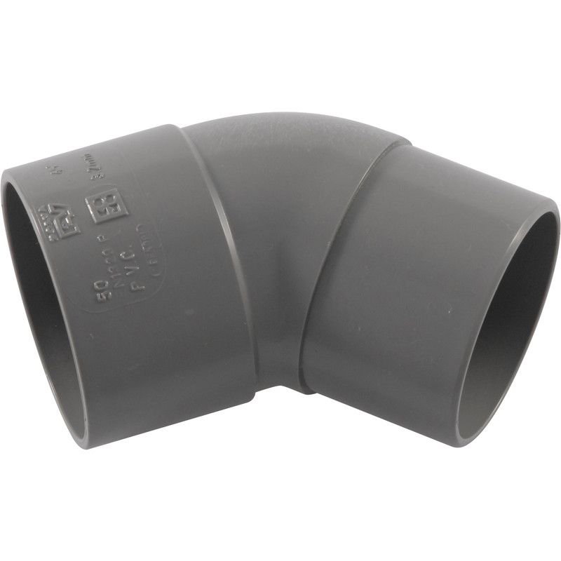 PVC bocht 45º 40mm 1x lijmmof