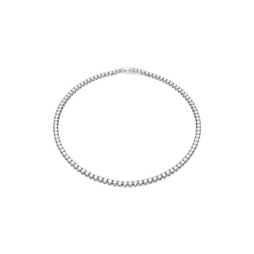 Swarovski Matrix Tennis Ketting - Zilverkleur - 17.5 cm - Dames