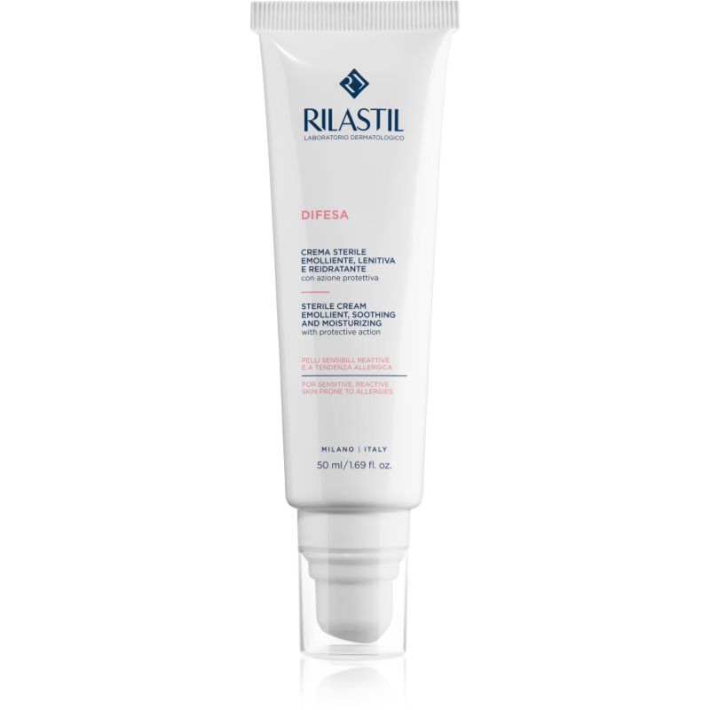 Rilastil Difesa, Gezichtscrème, Beruhigende Creme für sensible und intolerante Haut (50 ml)
