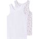 LUPILU® Sous-vêtements pour filles, 2 pièces (Blanc, 4-6 ans)