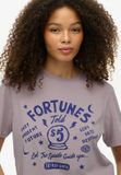 Superdry Roadside Trade Relaxed T-shirt Dames Brassica Lilac