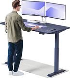 Desktronic HomeOne Zit-sta Bureau Elektrisch In Hoogte Verstelbaar, 160x80 cm Blauw/Blauw