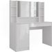 Vicco Kaptafel Sherry, Wit/Wit Hoogglans, 119.8 cm avec miroir