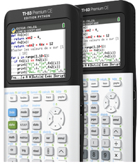 Texas Instruments TI-83 Premium CE Scientific Calculator - Black, White
