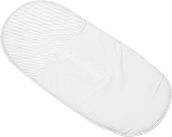 Doomoo Cocoon Pad - Matras Beschermer voor Doomoo Cocoon - Organisch Katoen - Wit/Grijs