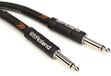Roland Zwarte serie instrumentkabel, recht/recht 1/4-inch aansluiting, 5-voet