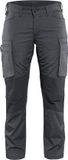 Blåkläder Dames Service werkbroek Stretch 7159-1845 - Vrouwen - Donkergrijs/Zwart - 38