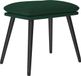 vidaXL Pouf 45x29,5x35 cm tissu vert foncé