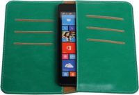 Best Cases Groen Pull-up Medium Pu portemonnee wallet voor Microsoft - 8718883801691
