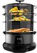 Cecotec VapoVita 3000 Pro Cuiseur vapeur électrique, 1000 W, pour cuire à la vapeur et conserver les nutriments et les vitamines, 3 récipients, bol à riz de 1 litre et temps réglable
