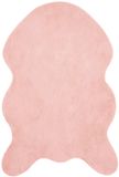 vidaXL Antislip vloerkleed van imitatie konijnenbont OLITE Roze