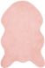 vidaXL Antislip vloerkleed van imitatie konijnenbont OLITE Roze