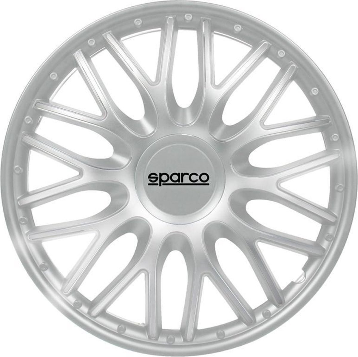 Sparco 4-Delige Wieldoppenset Roma 14-inch zilver