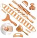 Solidchoice - Set de 8 outils de massage en bois pour traitement corporel