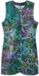Desigual Damesjurk Columbus Mouwloos Kort Gebloemd Groen Blauw Paars Polyester S