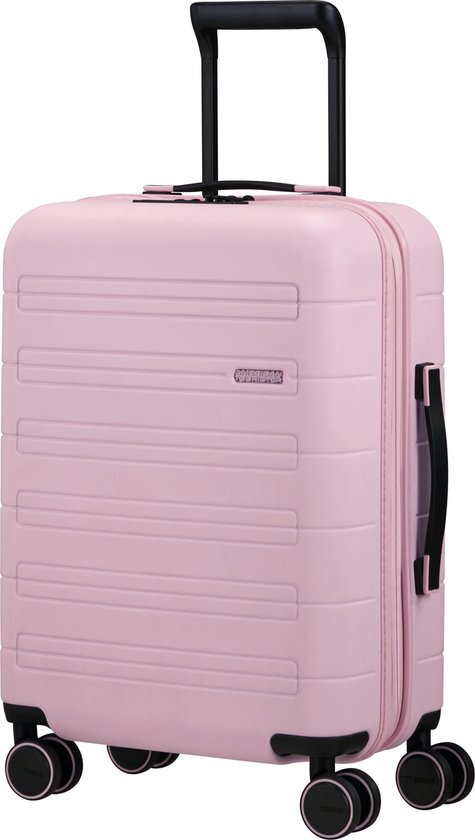 American Tourister American Tourister Novastream Spinner 55 Exp soft pink Harde Koffer Roze