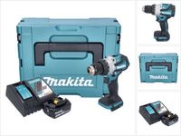Makita DHP 489 RT1J Accu-klopboormachine 18 V 73 Nm Borstelloos + 1x Accu 5,0 Ah + Oplader + Makpac