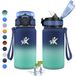KollyKolla Gimnasio Drinkfles van roestvrij staal, 500 ml, thermoflessen met rietje, herbruikbare thermosfles, lekvrij, BPA-vrij, drinkfles voor kinderen, school, Gimnasio