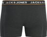 JACK&JONES JACMAX SOLID TRUNKS 5 PACK Heren Onderbroeken Zwart Katoen/Elastaan Maat L