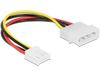 DeLOCK 85337 interne stroomkabel Molex (4-pin) naar 4-pin PWM 0,15 m