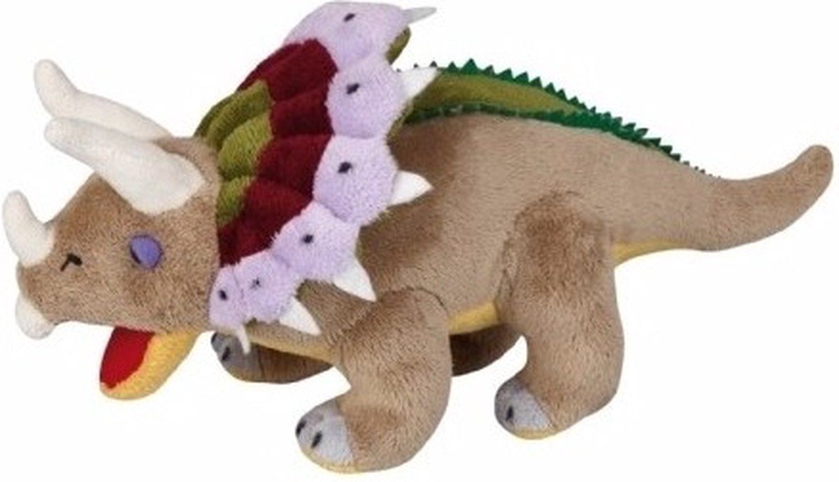 Ravensden Pluche Dinosaurus Triceratops Knuffel - 30 cm - Multi