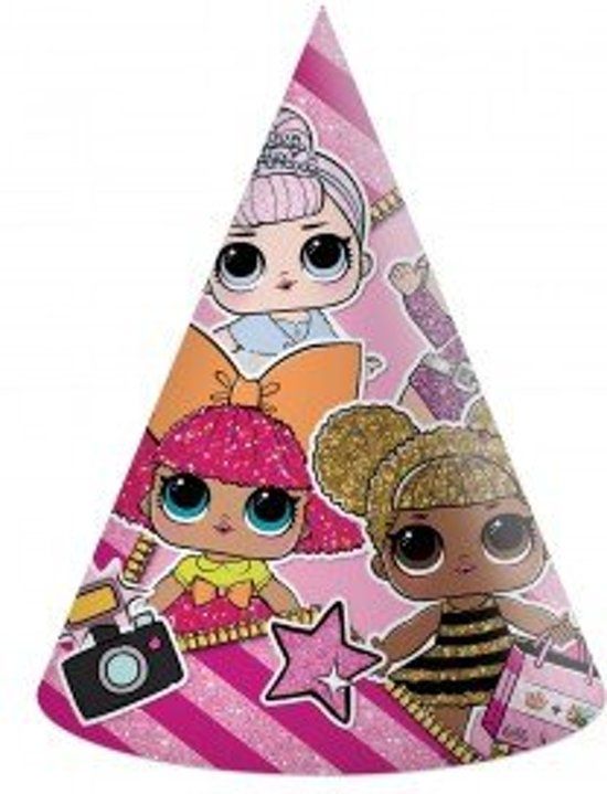 LOL Surprise feesthoedjes Glitterati 6 st.