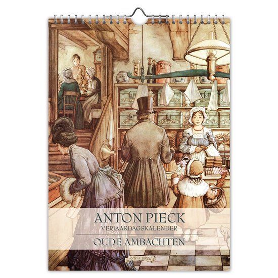 Comello Anton Pieck 'Oude Ambachten' Verjaardagskalender 2025 - Comello