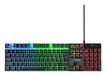 Trust GXT 835 Azor Clavier de jeu USB QWERTY Tchèque, Slovaque Noir
