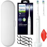 Philips Sonicare HX3681/33 Brosse à dents électrique sonique avec étui de voyage et tête de brosse de rechange, blanche