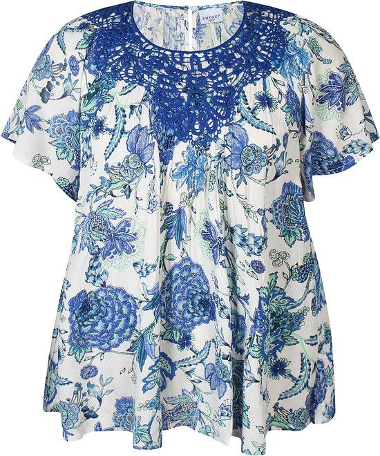 Zhenzi Jacki 1371 Blouse Tropic Ocean Maat S=42/44